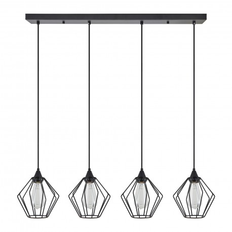 77-8752 SE21-BL-B10-4BL-GR1 ADEPT PENDANT Black Metal Grid Pendant