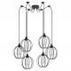 77-8754 SE21-BL-B10-BL6-GR2 ADEPT PENDANT Black Metal Grid Pendant