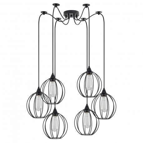 77-8754 SE21-BL-B10-BL6-GR2 ADEPT PENDANT Black Metal Grid Pendant