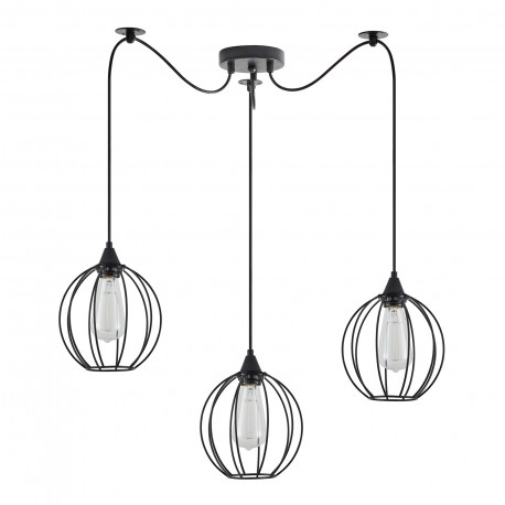 77-8755 SE21-BL-B10-BL3-GR2 ADEPT PENDANT Black Metal Grid Pendant