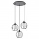 77-8757 SE21-BL-B10-3BL-GR2 ADEPT PENDANT Black Metal Grid Pendant
