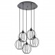 77-8758 SE21-BL-B10-5BL-GR2 ADEPT PENDANT Black Metal Grid Pendant