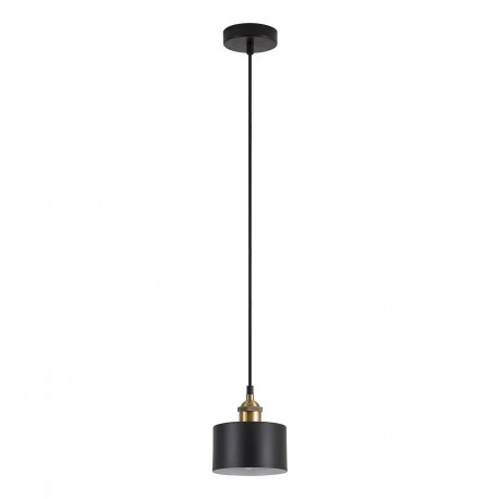 77-8760 SE21-BL-B10-MS1 ADEPT PENDANT Black Metal Shade Pendant