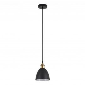 77-8767 SE21-BL-B10-MS2 ADEPT PENDANT Black Metal Shade Pendant