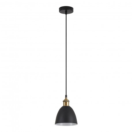 77-8767 SE21-BL-B10-MS2 ADEPT PENDANT Black Metal Shade Pendant