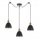 77-8769 SE21-BL-B10-BL3-MS2 ADEPT PENDANT Black Metal Shade Pendant