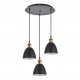 77-8771 SE21-BL-B10-3BL-MS2 ADEPT PENDANT Black Metal Shade Pendant