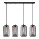 77-8784 SE21-SM-19-30-4BL+ FEINT Smoked Glass Pendant
