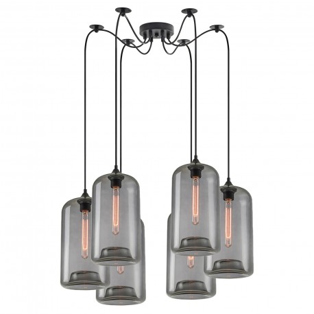 77-8786 SE21-SM-19-30-BL6+ FEINT Smoked Glass Pendant