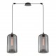 77-8788 SE21-SM-19-30-BL2+ FEINT Smoked Glass Pendant