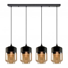 77-8790 SE21-HN-18-30-4BL+ GABY Honey Glass Pendant