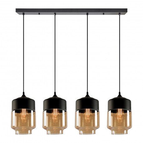 77-8790 SE21-HN-18-30-4BL+ GABY Honey Glass Pendant
