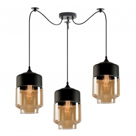 77-8793 SE21-HN-18-30-BL3+ GABY Honey Glass Pendant