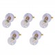 77-8856 SE 138-WH (x5) Tolo Packet White and bronze light