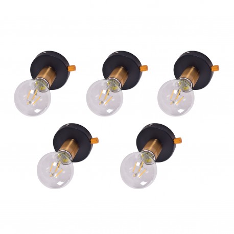 77-8857 SE 138-BK (x5) Tolo Packet Black and bronze light