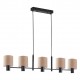 77-8871 SE21-BL-120-SH3 ADEPT PENDANT Black Metal Pendant Brown Shade