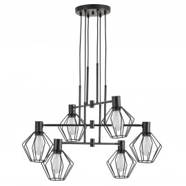 77-8877 SE21-BL-100-GR1 ADEPT PENDANT Black Metal Pendant Black Metal Grid