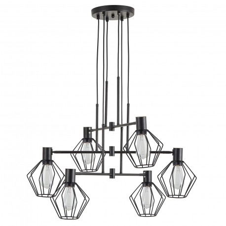 77-8877 SE21-BL-100-GR1 ADEPT PENDANT Black Metal Pendant Black Metal Grid