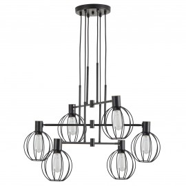 77-8878 SE21-BL-100-GR2 ADEPT PENDANT Black Metal Pendant Black Metal Grid