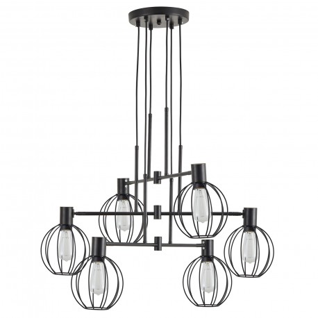 77-8878 SE21-BL-100-GR2 ADEPT PENDANT Black Metal Pendant Black Metal Grid