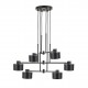 77-8879 SE21-BL-100-MS1 ADEPT PENDANT Black Metal Pendant Black Metal Shade