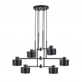 77-8879 SE21-BL-100-MS1 ADEPT PENDANT Black Metal Pendant Black Metal Shade