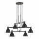 77-8880 SE21-BL-100-MS2 ADEPT PENDANT Black Metal Pendant Black Metal Shade