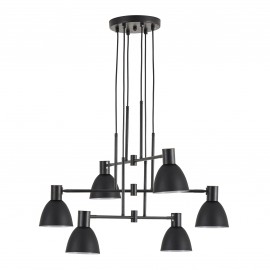 77-8880 SE21-BL-100-MS2 ADEPT PENDANT Black Metal Pendant Black Metal Shade