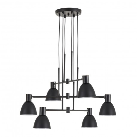 77-8880 SE21-BL-100-MS2 ADEPT PENDANT Black Metal Pendant Black Metal Shade