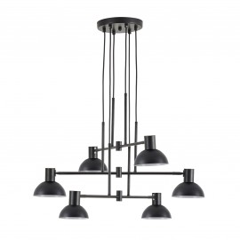 77-8881 SE21-BL-100-MS3 ADEPT PENDANT Black Metal Pendant Black Metal Shade