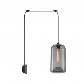 77-8899 SE21-SM-19-30-BL1W+ FEINT Smoked Glass Pendant
