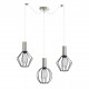 77-8924 SE21-NM-4-BL3-GR12 ADEPT FLEX Nickel Matt Pendant Black Metal Grid