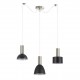77-8929 SE21-NM-4-BL3-MS12 ADEPT FLEX Nickel Matt Pendant Black Metal Shade