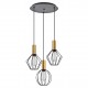 77-8935 SE21-GM-4-3BL-GR12 ADEPT FLEX Gold Matt Pendant Black Metal Grid