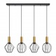 77-8937 SE21-GM-4-4BL-GR12 ADEPT FLEX Gold Matt Pendant Black Metal Grid