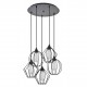77-8951 SE21-BL-B10-5BL-GR12 ADEPT FLEX Black Metal Grid Pendant