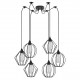 77-8953 SE21-BL-B10-BL6-GR12 ADEPT FLEX Black Metal Grid Pendant