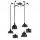 77-8958 SE21-BL-B10-BL6-MS12 ADEPT FLEX Black Metal Shade Pendant