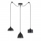 77-8959 SE21-BL-B10-BL3-MS12 ADEPT FLEX Black Metal Shade Pendant