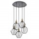 77-8966 SE21-BR-10-5BL-GR12 MAGNUM FLEX Bronze Metal Pendant Black Metal Grid
