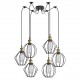 77-8968 SE21-BR-10-BL6-GR12 MAGNUM FLEX Bronze Metal Pendant Black Metal Grid