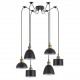 77-8973 SE21-BR-10-BL6-MS12 MAGNUM FLEX Bronze Metal Pendant Black Metal Shade