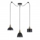 77-8974 SE21-BR-10-BL3-MS12 MAGNUM FLEX Bronze Metal Pendant Black Metal Shade