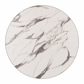 ΕΠΙΦΑΝΕΙΑ ΤΡΑΠΕΖΙΟΥ HPL HM5841.11 MARBLE WHITE-GREY Φ60 εκ. ΠΑΧΟΥΣ 12mm.