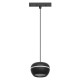 T02501-BL InLight Κρεμαστό φωτιστικό LED 6W 3000K για μαγνητική ράγα σε μαύρη απόχρωση D:10cmX6,5cm (T02501-BL)