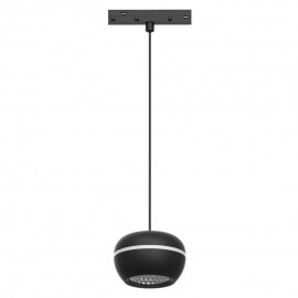 T02501-BL InLight Κρεμαστό φωτιστικό LED 6W 3000K για μαγνητική ράγα σε μαύρη απόχρωση D:10cmX6,5cm (T02501-BL)