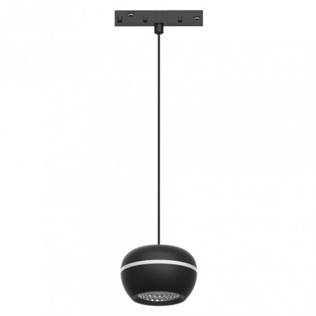 T02501-BL InLight Κρεμαστό φωτιστικό LED 6W 3000K για μαγνητική ράγα σε μαύρη απόχρωση D:10cmX6,5cm (T02501-BL)