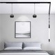 T02502-BL InLight Κρεμαστό φωτιστικό LED 6W 4000K για μαγνητική ράγα σε μαύρη απόχρωση D:10cmX6,5cm (T02502-BL)