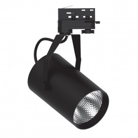 T00901-BL InLight Σποτ τριφασικής ράγας LED 30W 3000K σε μαύρη απόχρωση D:10cmX28cm (T00901-BL)