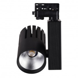 T00801-BL InLight Σποτ τριφασικής ράγας LED 10W 3000K σε μαύρη απόχρωση D:10cmX20cm (T00801-BL)